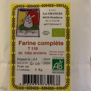 Farine de blés anciens T110 1kg (Monfuron 04)
