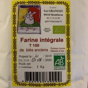 Farine de blés anciens T150 1 kg (Monfuron 04)