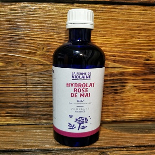Hydrolat Rose de Mai de la ferme de Violaine 200ml (Venelles 13)