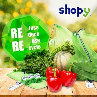 Lot de 3 sacs réutilisables Shopynet