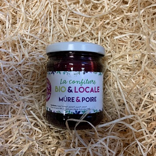 Confiture Mûre & Poire de la Ferme de Cabrières 240g (Lambesc 13)