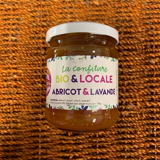 Confiture Abricot & Lavande de la Ferme de Cabrières 240g (Lambesc 13)