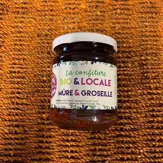 Confiture Mûre & Groseille 240g de la Ferme de Cabrières (Lambesc 13)