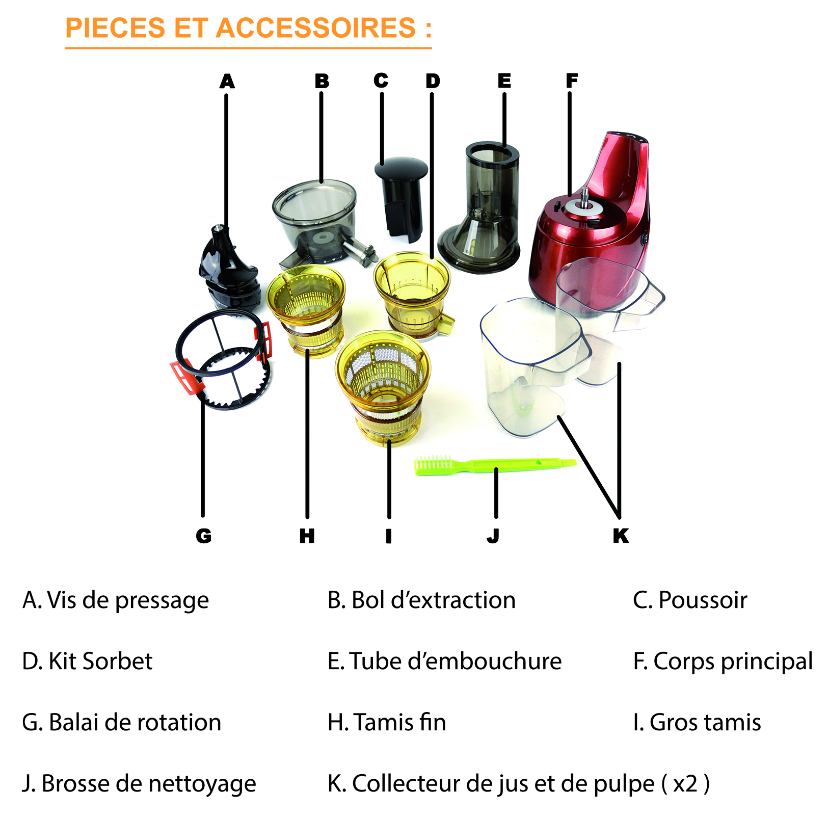 Pièces détachées ExtraJus