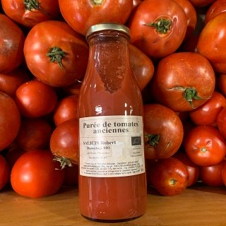 Purée de tomates anciennes de Robert Salicis 48 cl (Saint Martin les Eaux 04)