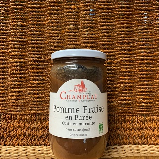 Pomme Fraise en purée sans sucre ajouté 650g (Gard)