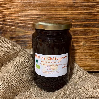 Miel de Châtaignier 500g - Les ruchers des Mességuières (Lauris 84)