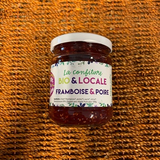 Confiture Framboise & Poire de la Ferme de Cabrières (Lambesc 13)