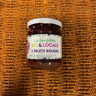 Confiture 3 fruits rouges de la Ferme de Cabrières (Lambesc 13)