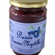 Purée de pommes myrtilles du Mas Daussan 620 g (Arles 13)