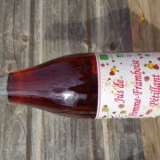 Jus de pommes-framboise pétillant du Mas Daussan 75 cl (Arles 13)