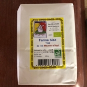 Farine de blé Meunier d'Apt T80 1 kg (Monfuron 04)