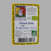 Farine de blés anciens T80 1 kg (Monfuron 04)